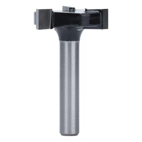 قطع توجيه CNC من Fafeicy، ساق 1/4 بوصة وقطر قطع 1 بوصة، قاطع طحن نقش على شكل حرف T 3 حواف مع صندوق تخزين لأجهزة التوجيه CNC ذات فتحة الشق (أسود)، قاطع طحن