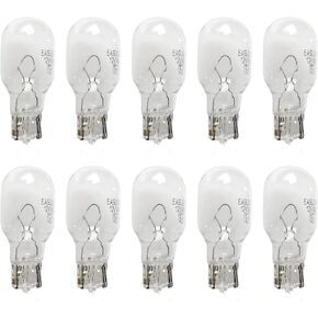 10 PCS G18 Car Halogen Reversing Light, 12V 5W BA15S Wedge-shaped Base Dual-wire Brake Turn Signal Light, Lighting Replacement Modification Accessories, Suitable for Most Car Models (White) in Saudi Arabia