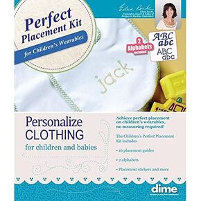 Children's Perfect Placement Kit, Machine Embroidery Templates for Children's Wearables and Accessories