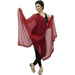 Chiffon Blend Dupatta Women Ethnic Chunni Fashion Stole Traditional Indian Clothing