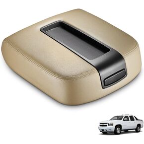 BDFHYK Center Console Lid Armrest Cover Compatible with 2007-2014 Chevy Avalanche Cheyenne Silverado 1500 Silverado 2500 Silverado 3500 2007-2014 GMC Sierra Yukon Yukon XL & 924-875 15217111 (Black)
