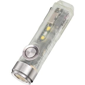 RovyVon A5 G4 Keychain Flashlight 650 Lumens 9 Modes Outdoor Mini EDC Rechargeable High Lumen Multi-Functional Flashlights, with Reading Light and Red-Light