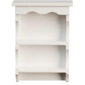 Melody Jane Dolls Houses Dollhouse White Sweetheart Country Wall Shelf Miniature 1:12 Shelf Unit