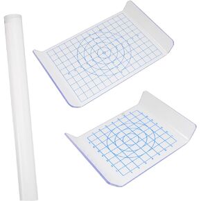 Anneome Acrylic Clay Roller Acrylic Clay Roller Clay Bar Kit 3pcs Sheet Clay Board Polymer Clay Tools Acrylic Backing Board Accessory Large Cutting Machine Plastic Scraper Tool