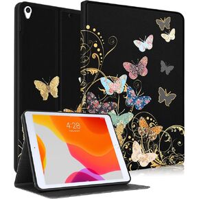 for iPad Air 3rd Generation Case, for Apple iPad Pro 10.5 Inch Case Cute Kids Boys Women Teen Girls Cool Men Folio Unique Black Unique Design Cover for iPad Air 3 Gen 2019, Pro 10.5 Cases