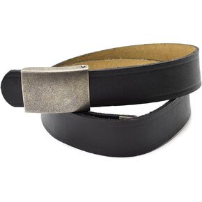 Genuine German army black genuine leather belt military BW issue pants trousers