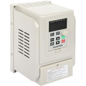 0.75kw 1HP VFD Inverter AC 220V 5A Variable Frequency Drive Single Phase to 3 Phase Converter for Spindle Motor Speed Control(1 Phase Input and 3 Phase Output)