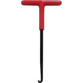 NACHEE Motorcycle Exhaust Spring Hook Tool Red T-Handle Type with Rubber Coating, Spring Puller Tool Suitable for Removal and Installation of Brake Springs