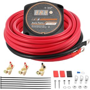 Dual Battery Isolator Kit, 12V 140Amp UTV-SBI-CM Dual Battery Kit for UTV ATV RV Car Truck Marine Boat, Fit for Can am, Pioneer, Jeep Chevy, Voltage Sensitive Relay VSR, Accessories