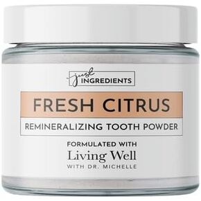 Fresh Citrus Remineralizing Tooth Powder | Kids Tooth Powder & Great for Adults | Fluoride-Free Formula with Hydroxyapatite | Natural Ingredients & Cavity Prevention