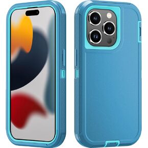 for iPhone 15 Pro Case [Shockproof] [Dropproof], with Port Protection,Heavy Duty Protection Phone Case Cover for Apple iPhone 15 Pro 6.1 inch (Wine red/Pink)