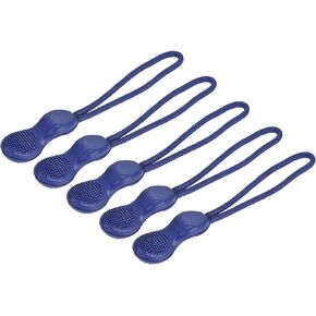 MECCANIXITY Zipper Pulls Pull Head Handle Replacement Tab Tag Cord Extender for Backpacks Bags Handbags, Blue Pack of 30