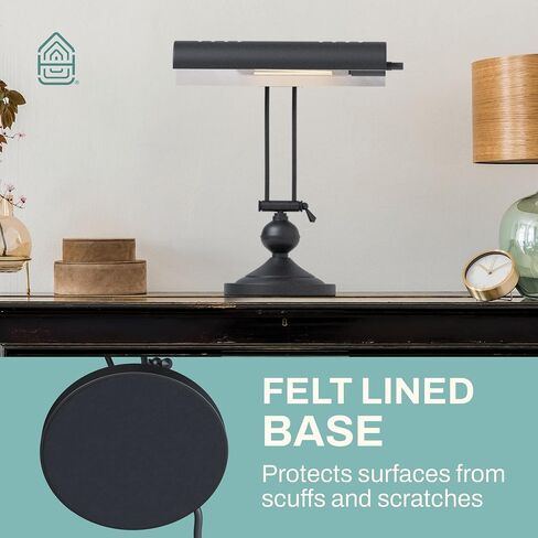 Home Intuition Classic Antique Retro Adjustable Leaning Piano Lamp Banker Desk Light (Brushed Brass) in Saudi Arabia