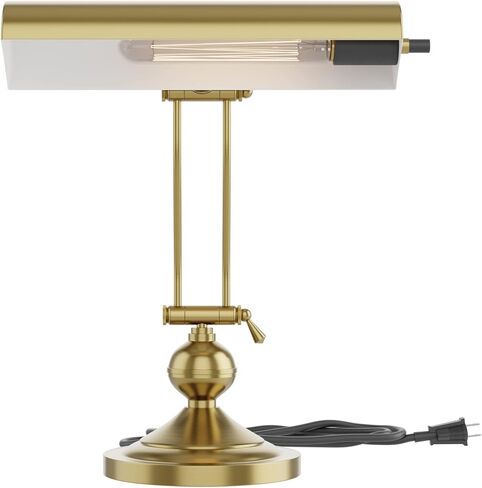 Home Intuition Classic Antique Retro Adjustable Leaning Piano Lamp Banker Desk Light (Brushed Brass) in Saudi Arabia
