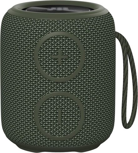 سماعات بلوتوث محمولة مقاومة للماء من Cubitt، نظام شحن سريع، وقت تشغيل يصل إلى 15 ساعة، تجربة ستيريو مع مكبري صوت، ميكروفون مدمج، صوت ممتاز، أخضر in Kuwait