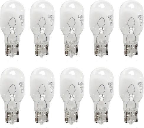 10 PCS G18 Car Halogen Reversing Light, 12V 5W BA15S Wedge-shaped Base Dual-wire Brake Turn Signal Light, Lighting Replacement Modification Accessories, Suitable for Most Car Models (White) in Saudi Arabia