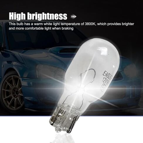 10 PCS G18 Car Halogen Reversing Light, 12V 5W BA15S Wedge-shaped Base Dual-wire Brake Turn Signal Light, Lighting Replacement Modification Accessories, Suitable for Most Car Models (White) in Saudi Arabia