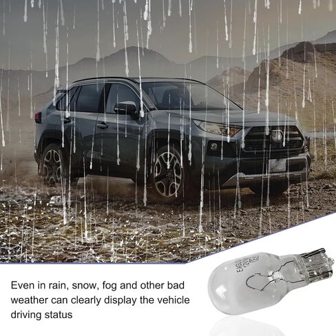 10 PCS G18 Car Halogen Reversing Light, 12V 5W BA15S Wedge-shaped Base Dual-wire Brake Turn Signal Light, Lighting Replacement Modification Accessories, Suitable for Most Car Models (White) in Saudi Arabia
