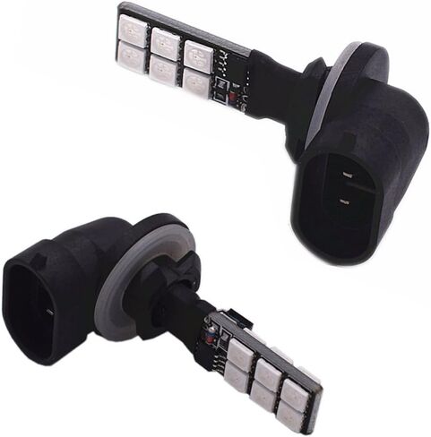 1797 881 LED RGB Fog Lights Bulb Amber Yellow White Multicolor 16 Color Changing Switch Kit Strobe Lamp Bulbs for Car Trucks Remote Control Switch Error Free Plug and Play 12V 5050SMD Replacement in Kuwait