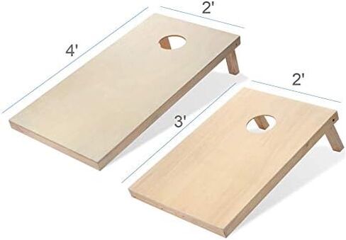 Tailgating Pros Cornhole Boards - 4'x2' & 3'x2' Cornhole Game w/Carrying Case & Set of 8 Corn Hole Bags - 150+ Color Combos! Optional LED Lights in Saudi Arabia