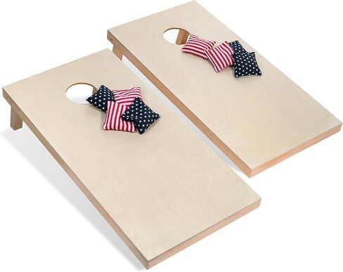 Tailgating Pros Cornhole Boards - 4'x2' & 3'x2' Cornhole Game w/Carrying Case & Set of 8 Corn Hole Bags - 150+ Color Combos! Optional LED Lights in Saudi Arabia