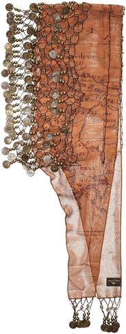 Patricia Nash Coin Scarf Rust One Size in Saudi Arabia