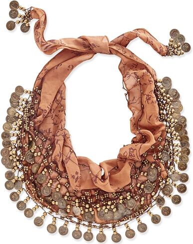 Patricia Nash Coin Scarf Rust One Size in Saudi Arabia