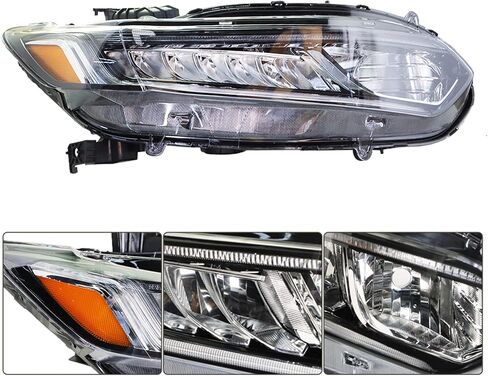 Headlight Assembly Replacement for 2018 2019 2020 Honda Accord Projector Halogen Headlamp Right Passenger Side in Saudi Arabia