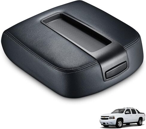 BDFHYK Center Console Lid Armrest Cover Compatible with 2007-2014 Chevy Avalanche Cheyenne Silverado 1500 Silverado 2500 Silverado 3500 2007-2014 GMC Sierra Yukon Yukon XL & 924-875 15217111 (Black) in Saudi Arabia