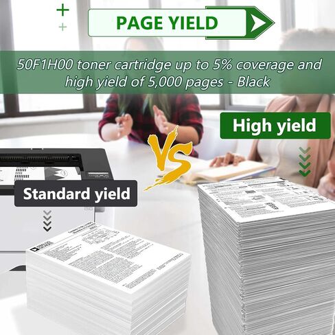 خرطوشة حبر 501H 50F1H00 متوافقة مع طابعة Lexmark MS310 MS310dn MS312 MS312dn MS315 MS315dn MS410 MS410dn MS415 MS415dn MS510 MS510dn MS610 MS610dn، طابعة 5,000 عالية الإنتاجية (أسود) in Kuwait