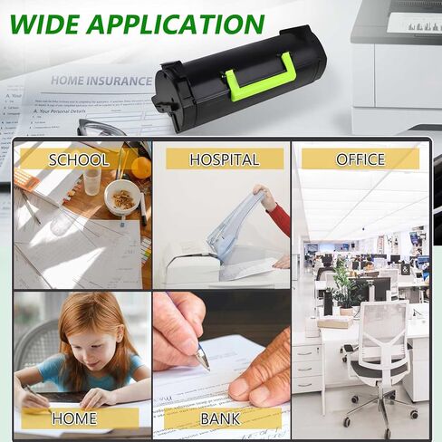 خرطوشة حبر 501H 50F1H00 متوافقة مع طابعة Lexmark MS310 MS310dn MS312 MS312dn MS315 MS315dn MS410 MS410dn MS415 MS415dn MS510 MS510dn MS610 MS610dn، طابعة 5,000 عالية الإنتاجية (أسود) in Kuwait