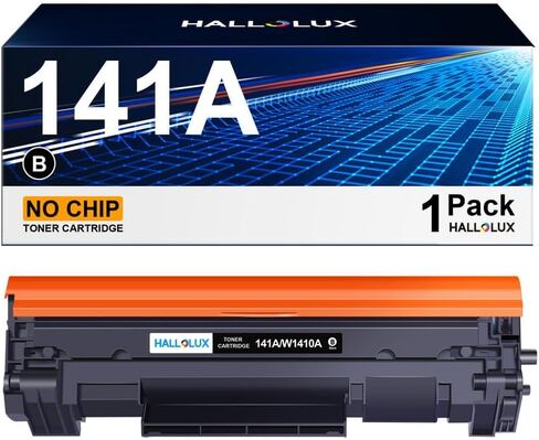 خرطوشة حبر HALLOLUX 141A (بدون رقاقة) بديلة متوافقة لطابعة HP 141A Black Laserjet Toner Cateridge W14101A المتوافقة مع طابعة HP Laserjet M110we M110 M140we M139w M140w (1 × حزمة سوداء) in Kuwait