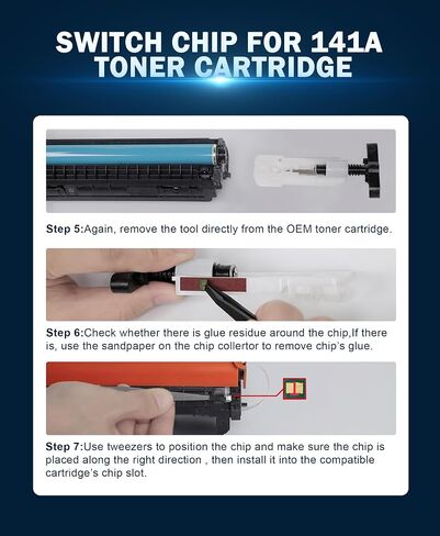 خرطوشة حبر HALLOLUX 141A (بدون رقاقة) بديلة متوافقة لطابعة HP 141A Black Laserjet Toner Cateridge W14101A المتوافقة مع طابعة HP Laserjet M110we M110 M140we M139w M140w (1 × حزمة سوداء) in Kuwait