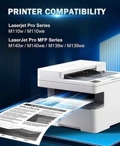 خرطوشة حبر HALLOLUX 141A (بدون رقاقة) بديلة متوافقة لطابعة HP 141A Black Laserjet Toner Cateridge W14101A المتوافقة مع طابعة HP Laserjet M110we M110 M140we M139w M140w (1 × حزمة سوداء) in Kuwait