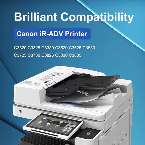 خرطوشة حبر Canon GPR-53 GPR 53 لـ ImageRunner Advance iR-ADV C3325 C3330 C3525 C3530 C3025 عالية الإنتاجية (36000 صفحة، 4 حزم، BK، C، M، Y) in Kuwait