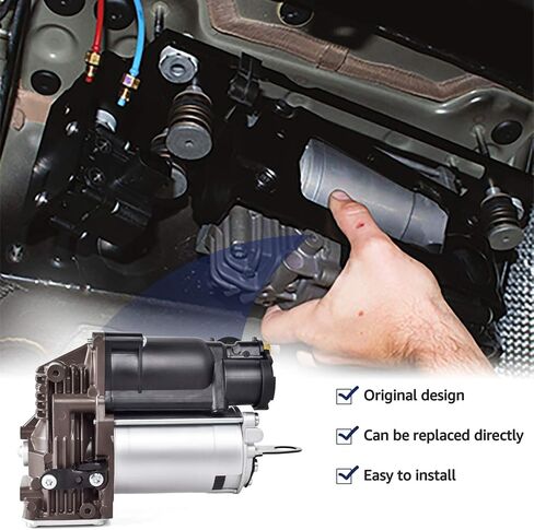 Nifeida 1643201204 Air Suspension Compressor Pump Compatible with 2006-2012 Mercedes Benz W164 X164 GL320 GL350 GL450 GL550 ML320 ML350 ML450 ML500 ML550 ML63 AMG 1643200004 1643200304 in Saudi Arabia