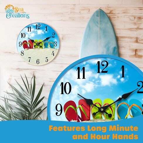 Glass Wall Clock - Ideal for Home and Office Decor - Aestethic 5mm Thick for Durability - Precise Timekeeping - Perfect for Living Room, Bedroom, or Kitchen - 13 Inches - American Flag in Saudi Arabia