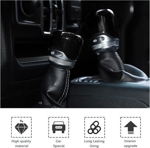 غطاء فرامل اليد Wrangler JL أسود، غطاء مقبض ناقل الحركة لسيارة Jeep Wrangler JL JLU Gladiator JT 2018-2024 ملحقات داخلية سوداء 3 قطع in Kuwait