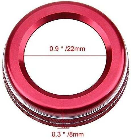 Xotic Tech Blue Alloy Aluminum Stereo Volume Audio Control Knob Switch Button Decoration Ring Cover Trim Compatible with Mercedes A B C E CLA GLA GLK ML GL Class in Saudi Arabia