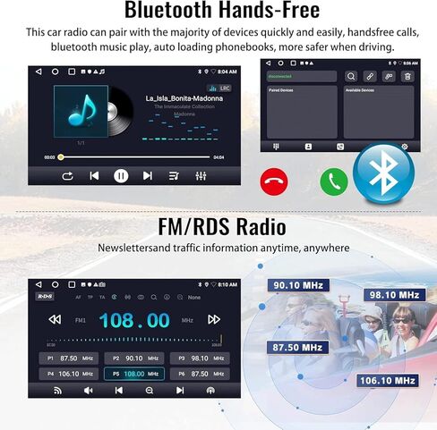 راديو CAMECHO لسيارة KIA Cerato K3 Forte 2013-2018، ستيريو سيارة Android 13 مع Carplay لاسلكي وAndroid Auto، 2+32G 9 بوصة راديو سيارة بشاشة تعمل باللمس مع بلوتوث، FM/RDS، DSP، GPS، WiFi، كاميرا احتياطية in Saudi Arabia