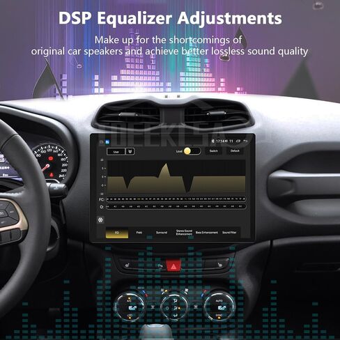 راديو ستيريو للسيارة لسيارة Jeep Renegade 2015-2018 استبدال ترقية الراديو 13.1 بوصة تعمل باللمس Android 13 راديو لاسلكي Apple CarPlay & Android Auto Stereo GPS Navigation Multimedia Player Head Unit in Kuwait