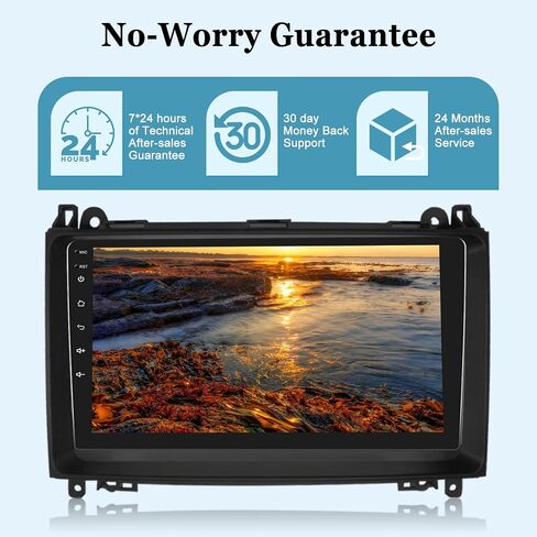 [2+64G] Android Car Radio for Mercedes Benz W906 Sprinter W169 W245 W639 Vito Viano - Wireless Carplay and Android Auto - 9 Inch Touch Screen Car Stereo with WiFi/GPS + AHD Backup Camera in Saudi Arabia