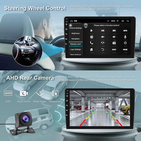 Android Car Stereo for Honda Civic 2006-2011,Wireless CarPlay Android Auto Car Radio,10.1 Inch Touch Screen Head Unit WiFi GPS Navigation FM RDS Hi-Fi Bluetooth SWC Backup Camera Mic in Saudi Arabia