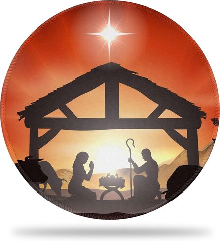 Round Desk Mat, 8.8" Romantic Hearts Round Gaming Mouse Pad, 8.8" Hand Drawn Grunge Hearts Mouse Pad with Non-Slip Base and Stitched Edge, Round Computer Keyboard Mouse Mat for Home Office Work in Kuwait