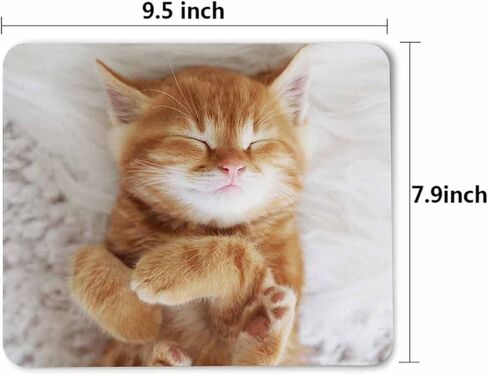 لوحة ماوس بقاعدة مطاطية مضادة للانزلاق، سهلة الانزلاق، حصيرة فأرة كمبيوتر لأجهزة الكمبيوتر والكمبيوتر المحمول والألعاب والمكتب والمنزل، مقاس 7.9 * 9.5 بوصة، الدب البني يرحب بأمواج مخلب in Kuwait