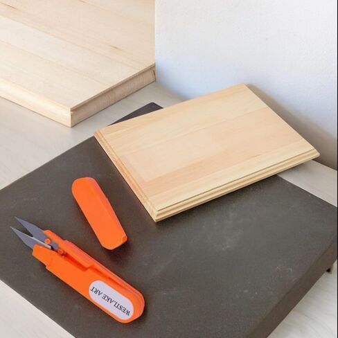 Natural Pine Wood Plaque 14.4 oz, 9x12 Rectangle Wood Plank for Art & Craft, with Bonus Westlake Art Embroidery Scissors, Versatile Use as Cutting Board or Decorative Tray [Pack of 2] in Saudi Arabia