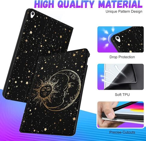 for iPad Air 3rd Generation Case, for Apple iPad Pro 10.5 Inch Case Cute Kids Boys Women Teen Girls Cool Men Folio Unique Black Unique Design Cover for iPad Air 3 Gen 2019, Pro 10.5 Cases in Kuwait