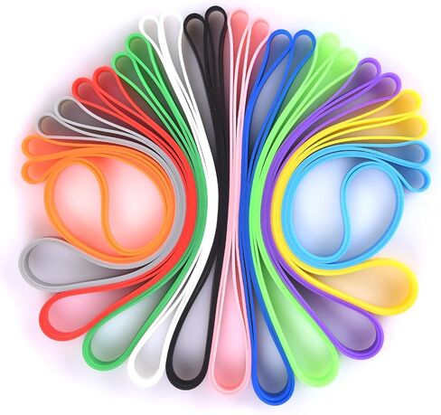 Large Rubber Bands - Big Rubber Bands, Approximately 140 Pack Rubber Bands Per Bag, Long Rubber Bands, Assorted Colors, Elastics Bands,7"x 1/8'' in Saudi Arabia