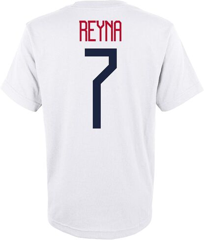 Outerstuff Mens US Soccer Name & Number Short Sleeve Tee, White, XX-Large in Saudi Arabia