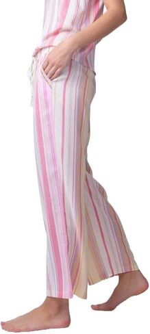 PJ Salvage womens Loungewear Staycation Stripe Cropped Pant in Saudi Arabia